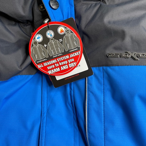 NWT 18 20 zeroxposur $145 3in1 jacket coat puffer wind water winter fall boys - Picture 3 of 13